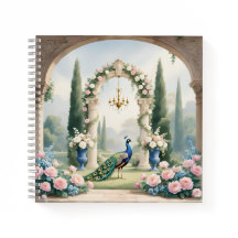 Jardim do Pavão Real"Caderno Personalizado Espiral