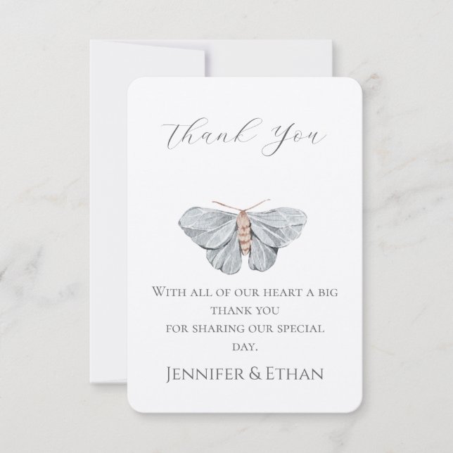 Jardim Doce Obrigado Cartões (Frente)