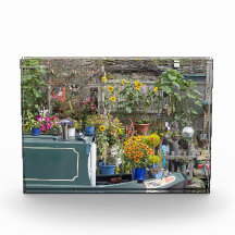 Jardim e barco estreito