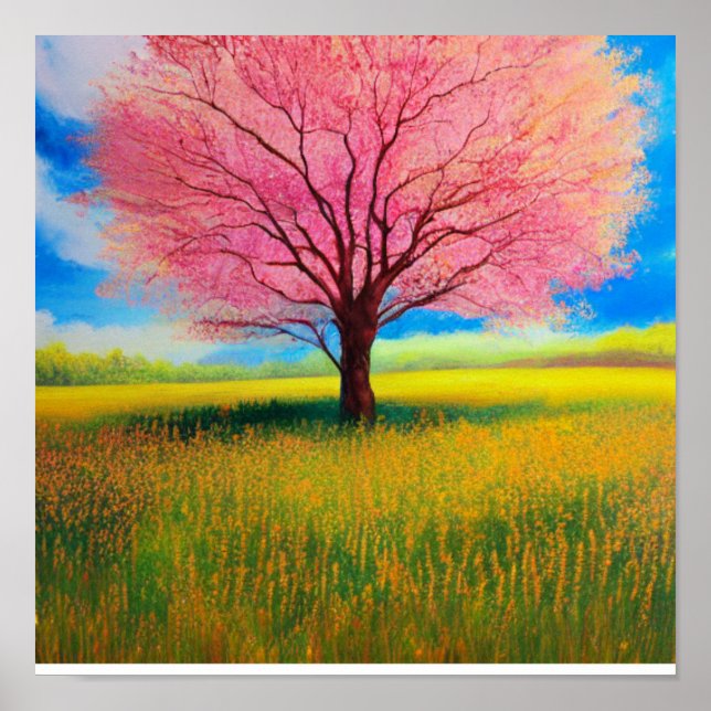 Jardim em Primavera Poster (Frente)