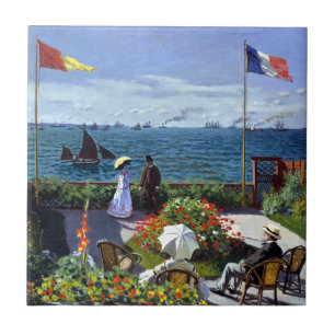 Jardim em Sainte-Adresse por Claude Monet