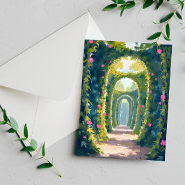Jardim Encantado | Cartão de Pintura de Arco Flora