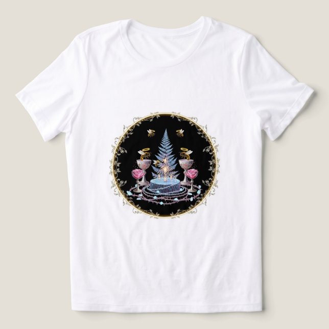 Jardim Encantado Vibes Tee 🐝 🌸 (Design frontal)