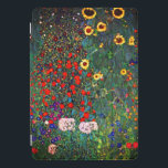 Jardim Flor Gustav Klimt<br><div class="desc">capa de ipad que apresenta o Jardim de Fazendas de pintura a óleo de Gustav Klimt com girassóis (1907). Um belo jardim de girassóis e belas flores azuis,  vermelhas,  roxas,  rosa e brancas. Um presente de excelente para fãs de Arte Nouveau e de Arte Austríaca.</div>