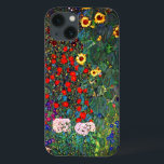 Jardim Flor Gustav Klimt<br><div class="desc">capas de iphone que apresenta o Jardim de Fazendas de pintura a óleo de Gustav Klimt com girassóis (1907). Um belo jardim de girassóis e belas flores azuis, vermelhas, roxas, rosa e brancas. Um presente de excelente para fãs de Arte Nouveau e de Arte Austríaca.</div>