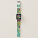 Jardim Flor Gustav Klimt<br><div class="desc">Banda Apple Watch com a pintura de óleo do Jardim Flor de Gustav Klimt (1906). Um belo jardim de flores roxas,  vermelhas,  brancas,  azuis e laranja. Um presente de excelente para fãs de Arte Nouveau e de Arte Austríaca.</div>