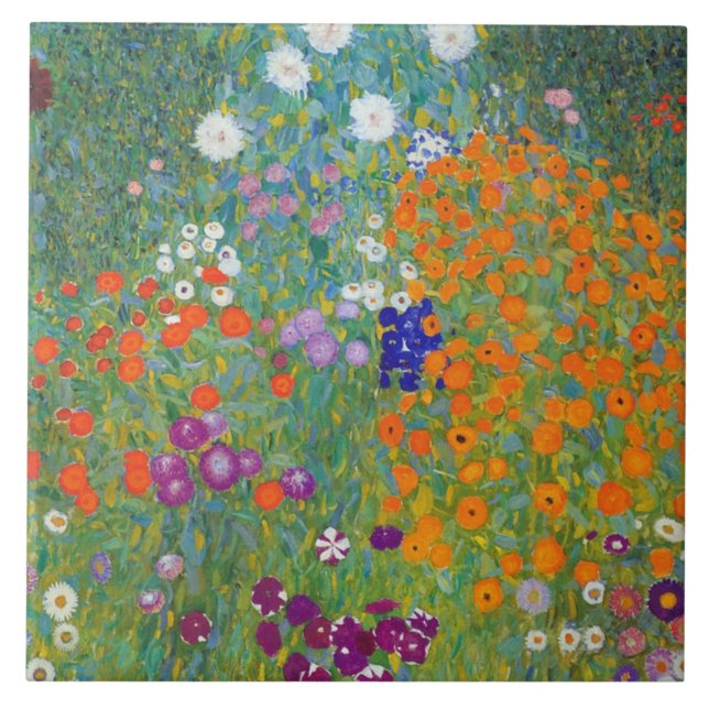Jardim Flor Gustav Klimt Fine Art (Frente)