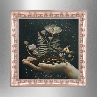 Jardim Flor na Poster de Mão