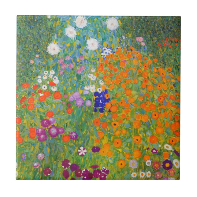 Jardim Flor por Gustav Klimt (Frente)