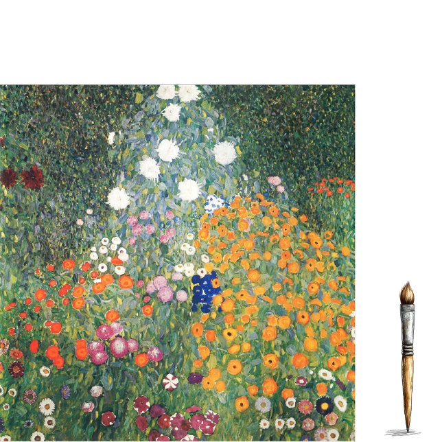 Jardim Flor por Gustav Klimt - Papel Tecido (Criador carregado)