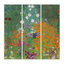 Jardim Flor Vibrante - Gustav Klimt