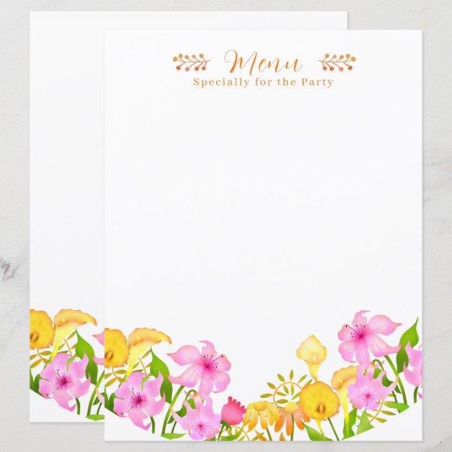 Jardim Floral (Frente/Verso)