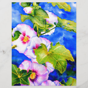 Jardim floral branco cor-de-água rosa elegante