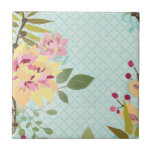 Jardim Floral, Fundo Azul<br><div class="desc">Jardim Floral,  Fundo Azul. Artista: June Erica Vess. ID da imagem: 105963D.</div>