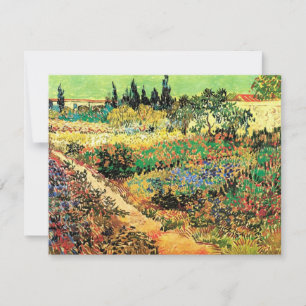 Jardim Florido com Caminho de Vincent van Gogh
