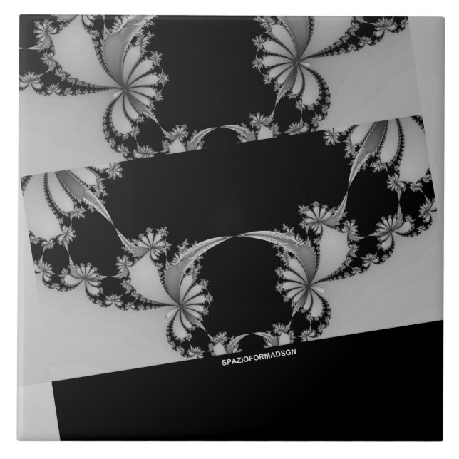 Jardim Fractal cinza (Frente)