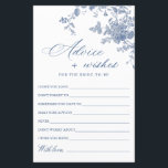 Jardim Francês Azul Vitoriano Deseja e Aconselhe C<br><div class="desc">Personalize com a noiva para ser o nome e a data do chá. Para mais personalização,  clique no link "personalizar mais". Se precisar de ajuda,  entre em contato comigo,  por favor.</div>