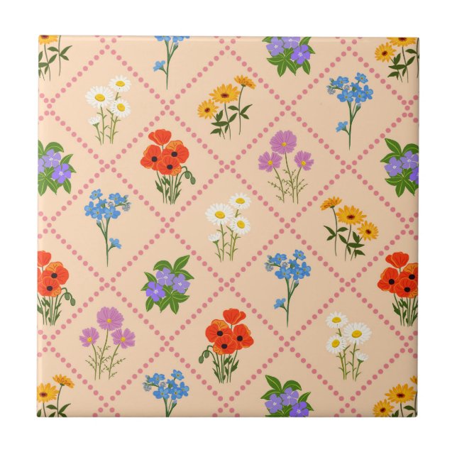 Jardim Harlequim de Flores Silvestres (Frente)