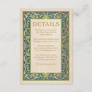 Jardim iluminado dos cartões de detalhes do