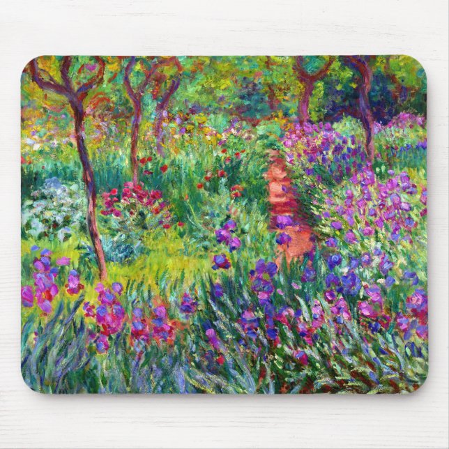 Jardim Íris em Giverny Mousepad (Frente)