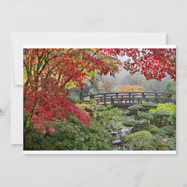 Jardim Japonês em Cartaz de Queda (Frente)