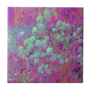 Jardim Magenta com Flores de Hortênsia Aqua