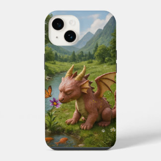 Jardim Mágico do Dragão Capinha para iPhone 14 – F