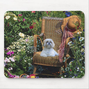 Jardim Mousepad de Shih Tzu
