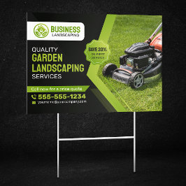 Jardim Negro e Verde Paisagem com Cuidados Leais