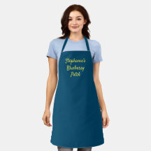 Jardim Personalizado Azul bonito/Fazenda Apron