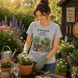 Jardim personalizado fofo da Plant Lady