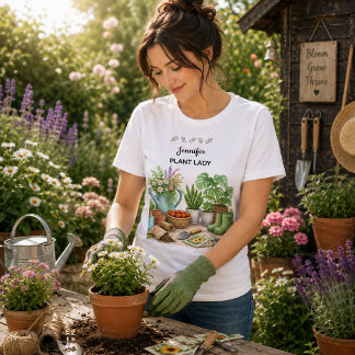 Jardim personalizado fofo da Plant Lady