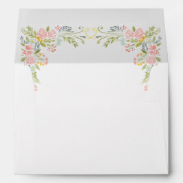 Jardim Rococó Pastel Casamento Floral Ornate
