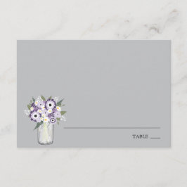 Jardim Roxo Mason Jar | Cartão Escort Place