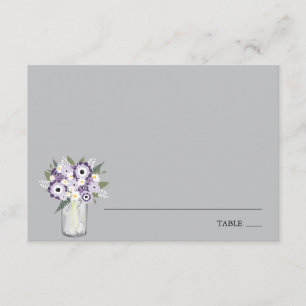 Jardim Roxo Mason Jar Cartão Escort Place