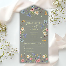 Jardim Simples Sage Casamento Amarelo