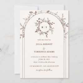 Jardim Whimsical Romance: Convite Para Casamento