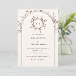 Jardim Whimsical Romance: Convite Para Casamento
