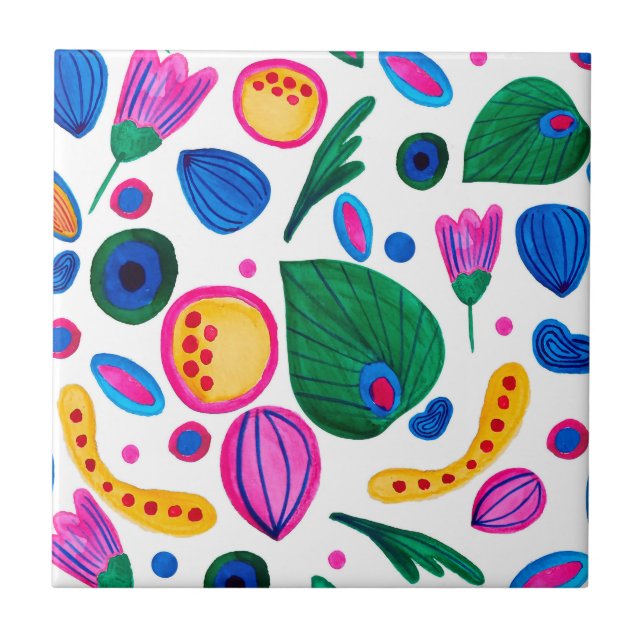 Jardín Botánico Abstracto Boho Maximalist (Frente)