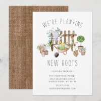 Jardinagem Plantando Novas Raízes Movendo Anúncio