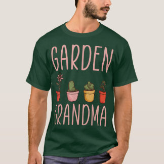 Jardinagem Vovó Camisa Flor Jardim Vovó T-Sh