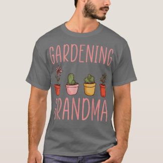 Jardinagem Vovó Camisa Flor Jardim Vovó T-Sh
