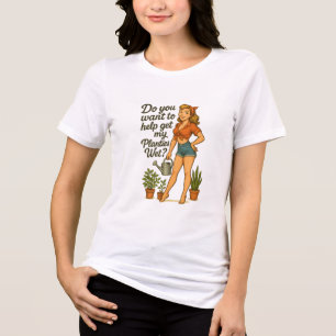 Jardineira Pin-Up Atrevida Design de Pun Planties