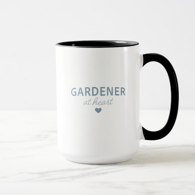 JARDINEIRO DE CORAÇÃO - Caneca Preta (Direita)