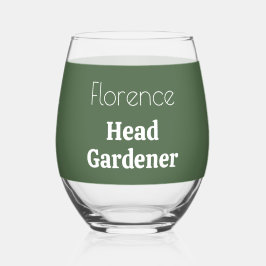 Jardineiro Personalizado Sage Green Garden Lover