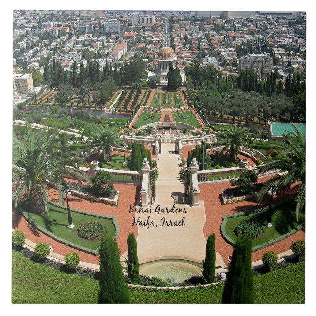 Jardins Bahai em Haifa, Israel (Frente)