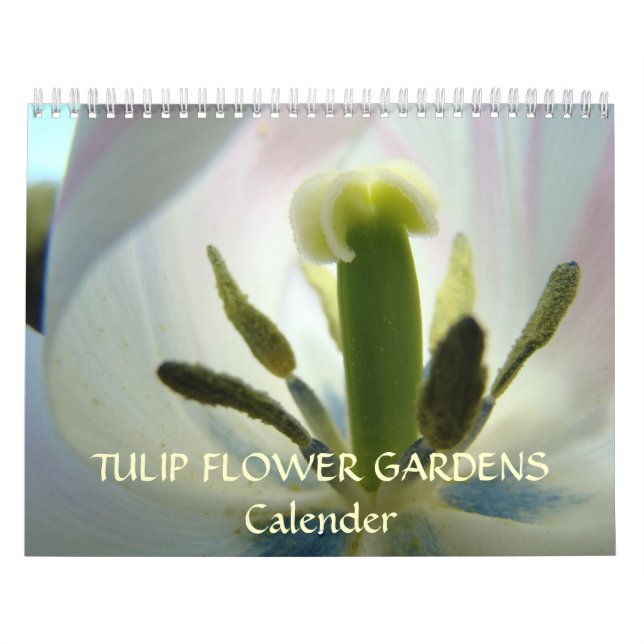 JARDINS DE FLORES DE TULIPA Calendários Presentes  (Capa)