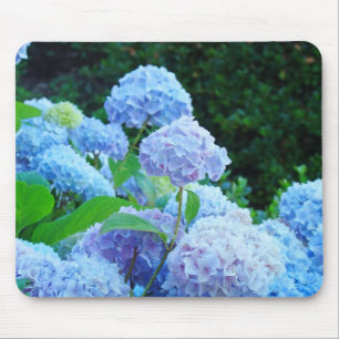 Jardins de Hortênsias Azuis mousepad Flores Florai