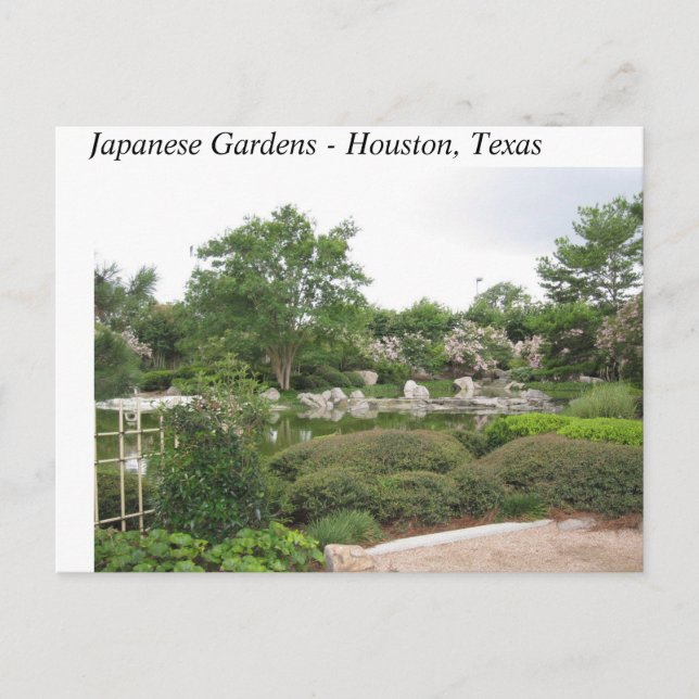 Jardins Japoneses - Houston, Texas - Cartão Postal (Frente)