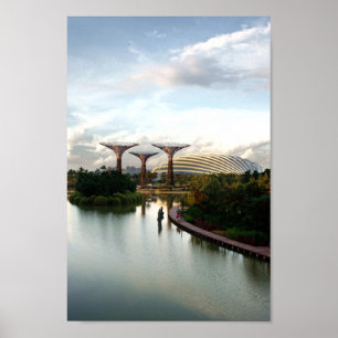 Jardins pela baía, Singapura - Poster
